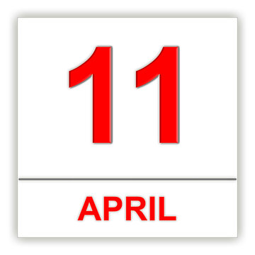 April 11. Day on the calendar.
