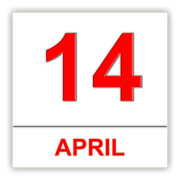April 14. Day on the calendar.