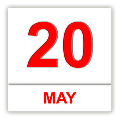 May 20. Day on the calendar.