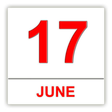 June 17. Day on the calendar.