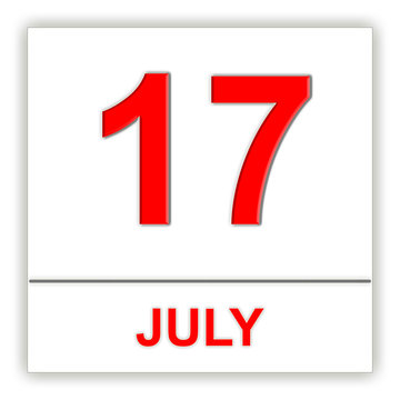 July 17. Day on the calendar.