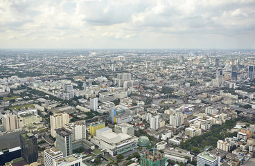 Fototapeta premium Top view city, Bangkok , Thailand