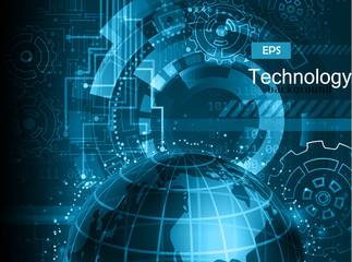 Fototapeta premium Abstract technology background