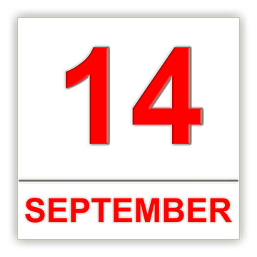 September 14. Day on the calendar.