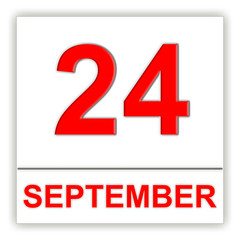 September 24. Day on the calendar.