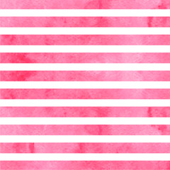 Pink horizontal watercolor stripes. Vector illustration - 141773982