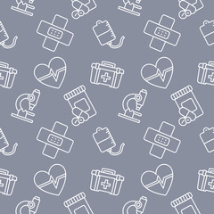 Medicine Seamless pattern background