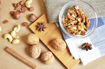 different types of nuts