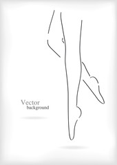 Female legs. Sexually logotype.