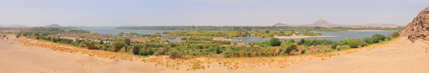 The Third Catarac of the Nile river around Tombos in Sudan
