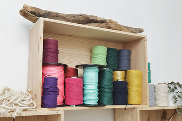 matériel de macramé, artisanat 