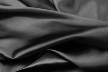 Plakat Black silk fabric