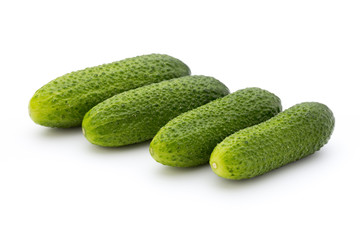 The first spring ecologically cucumbers.