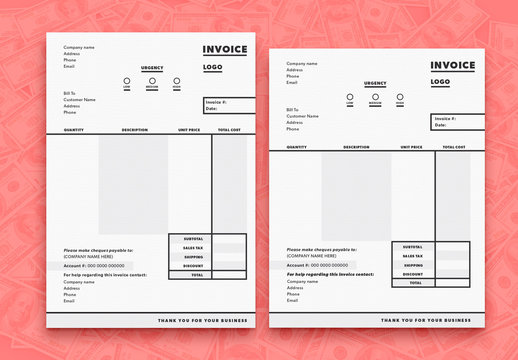 Business Invoice Layout 2