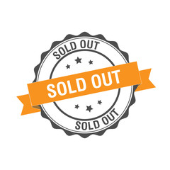 Fototapeta premium Sold Out stamp illustration