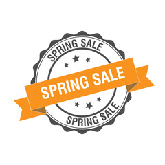 Spring Sale stamp illustration