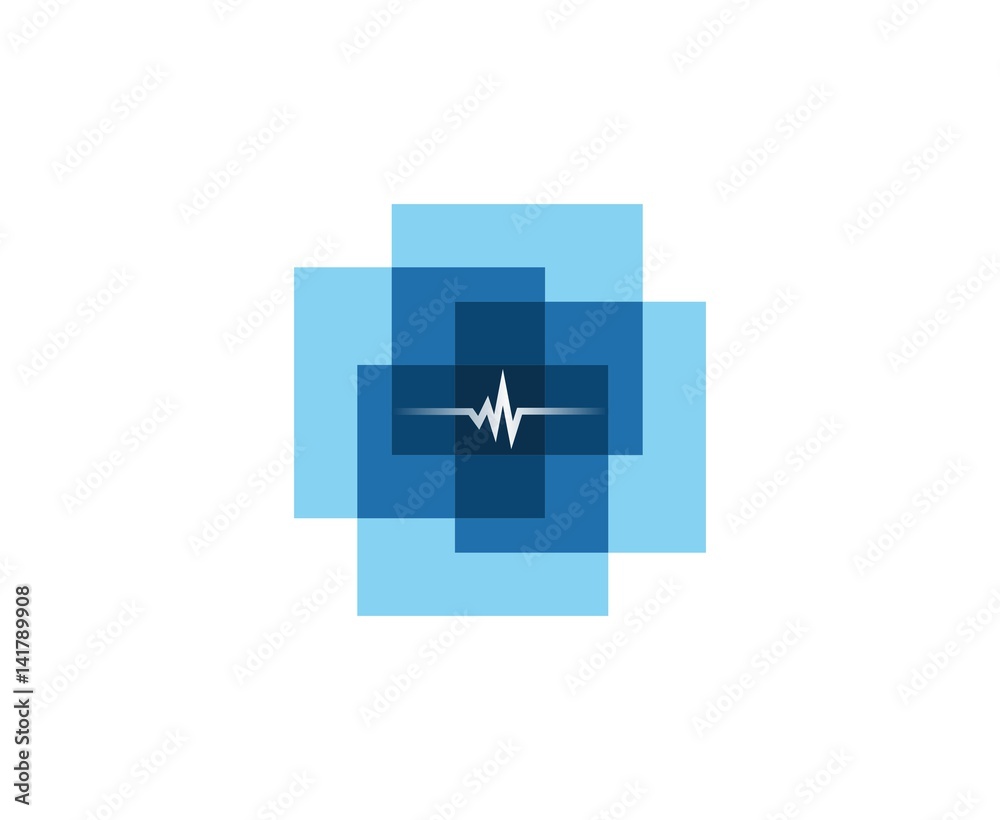 Canvas Prints medical cross logo