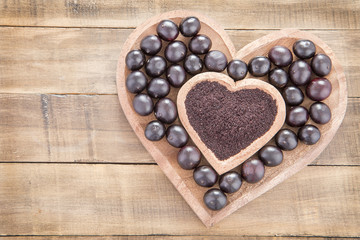 Acai amazonian fruit (Euterpe oleracea)