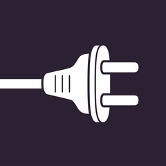 AC power plug vector icon.