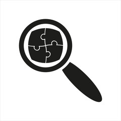 loop puzzle icon, vector illustration eps10