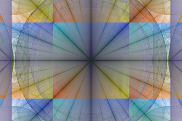 Fototapeta premium Fractal art background for creative design. Abstract fractal. Decoration for wallpaper desktop, poster, cover booklet, card. Psychedelic. Print for clothes, t-shirt. Magic graphics..