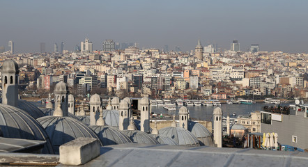 Fototapeta premium Galata and Karakoy district in Istanbul city