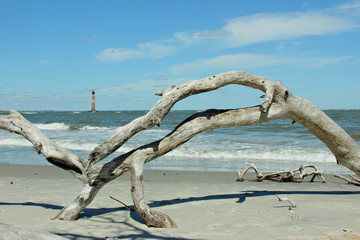 Fototapeta premium Morris Island Lighthouse Charleston SC.