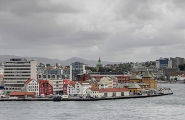 Naklejka premium port de Stavanger en Norvège
