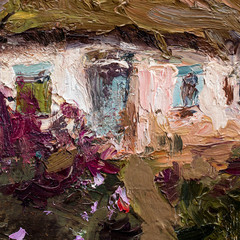Oil painting, handmade