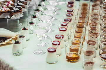 wedding candy bar with alcohol