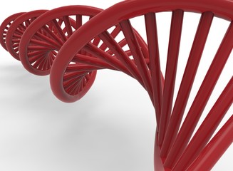 3d illustration of DNA. white background isolated. icon for game web.