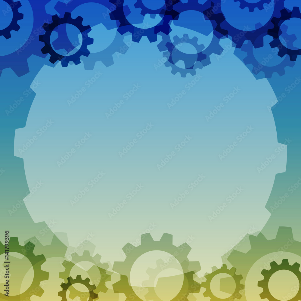 Aufkleber vector background with a gear element. industrial components, eps 10