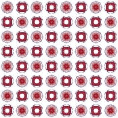 Seamless texture with 3D rendering abstract fractal red blue pattern