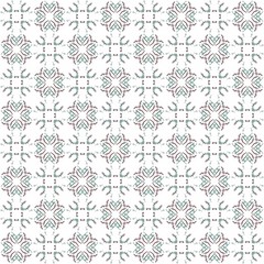 Seamless texture with 3D rendering abstract fractal green pattern