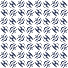 Seamless texture with 3D rendering abstract fractal dark blue pattern