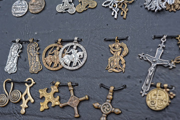 Copper amulets