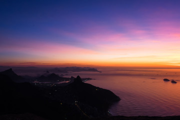 Sunrise in Rio de Janeiro, Brazil