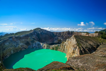 Kelimutu at sunrise
