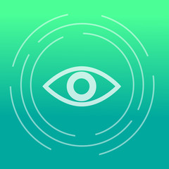 Eye icon. Vector illustration