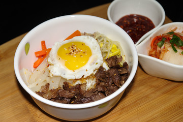 Korean cuisine healthy food - bibimbab