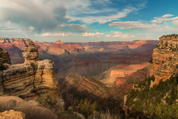 Grand Canyon in Evening Sky
