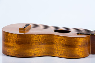 Ukulele guitar isolated on white background