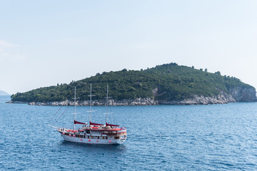 Obraz premium a ferry in Adriatic sea