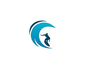 Surfing logo