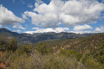 Fototapeta na wymiar Colorado Springs Pikes Peak