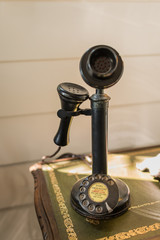 Antique vintage black candlestick telephone vintage