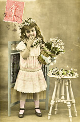 Carte postale ancienne / Le muguet mois de Mai