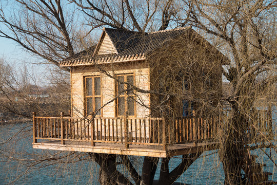treehouse on the lake