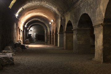 Fototapeta na wymiar Cryptoportique d'Arles / Arles / Site classé UNESCO