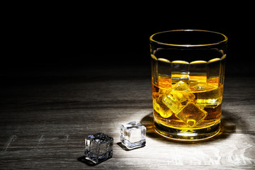 whisky shot drinks, Alcohol shots, Scotch and alcohol, alcoholic drinks, alcohol glasses top view, alcohol glasses of whiskey, alcoholic drink with ice on a glass.